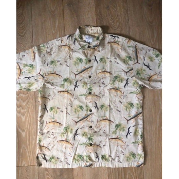 Guy Harvey Button Down Shirt Hawaiian Fish - Picture 1 of 7